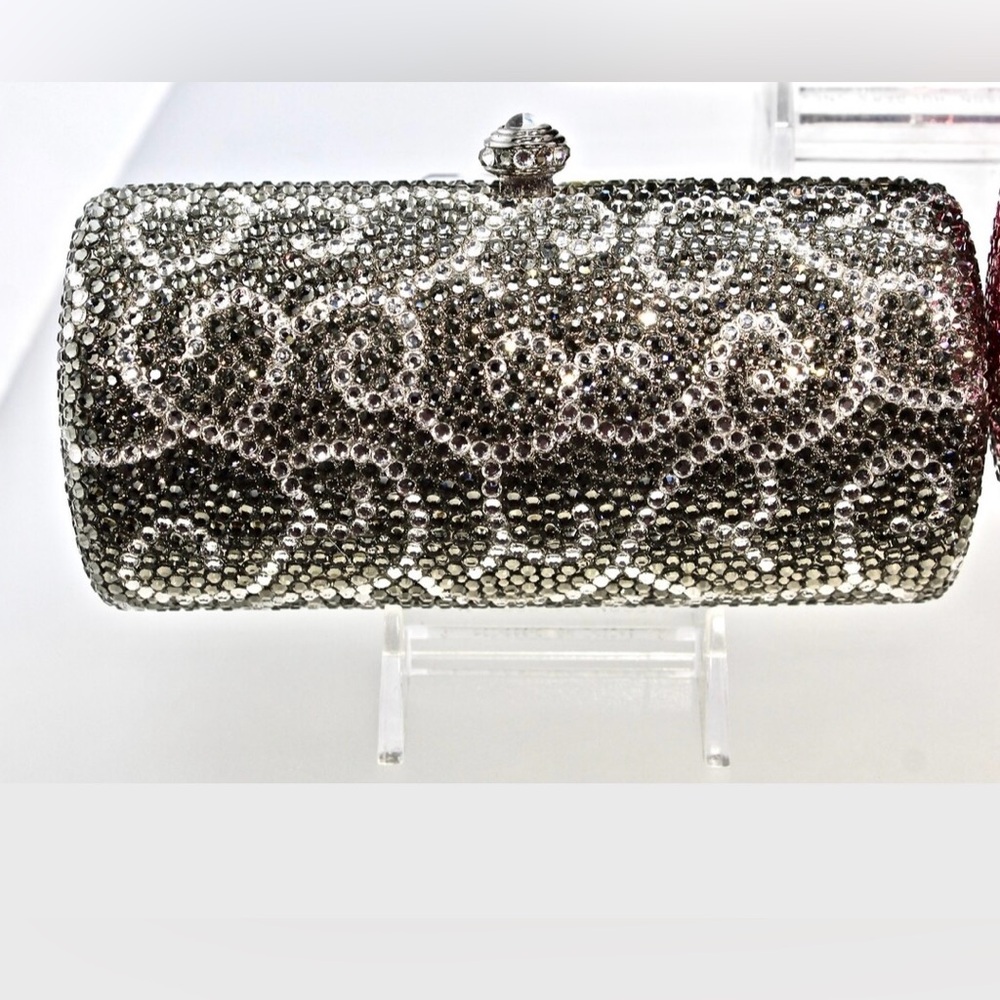 Christal Silver Evening Clutch